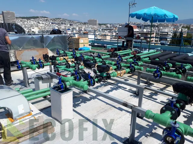Έργο ECOFIX — εγκατάσταση δικτύου σωληνώσεων και μηχανολογικού εξοπλισμού (2)